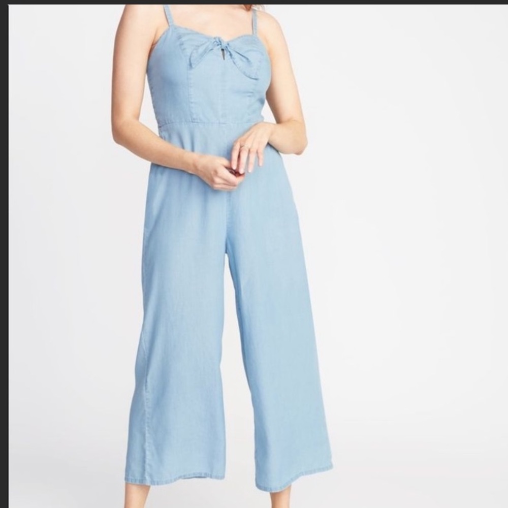 Denim romper